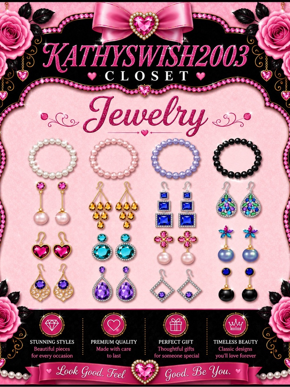 Jewelry: So fun to wear! Can make a statement or dress up an outfit ❤️